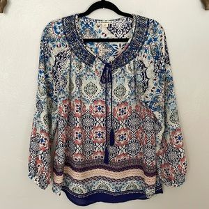 NWOT Ruff Hewn Boho Blouse. Medium